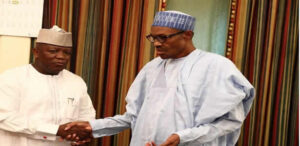 President Buhari in closed door meeting with Gov. Yari